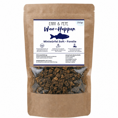 Wau-Happen Forellenfleisch-Miniwürfel Soft 250g