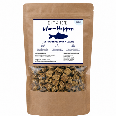 Wau-Happen Lachsfleisch-Miniwürfel Soft 250g