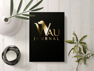 Wau-Journal in schwarzem Cover mit goldener Schrift