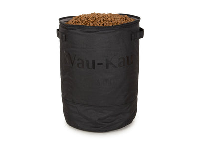 Wau-Kau Futtersack, Farbe Schwarz - praktische und hygienische Futteraufbewahrung