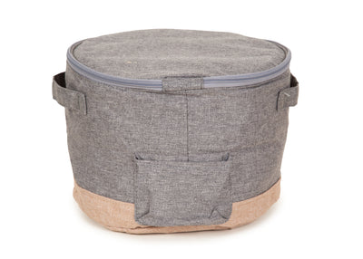 Wau-Keks Futtersack, Modell Taupe, Futteraufbewahrung mit bis zu 6 Litern Fassungsvermögen