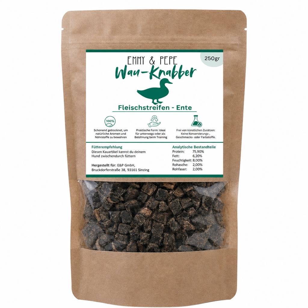 Wau-Knabber Entenfleisch-Streifen 250g