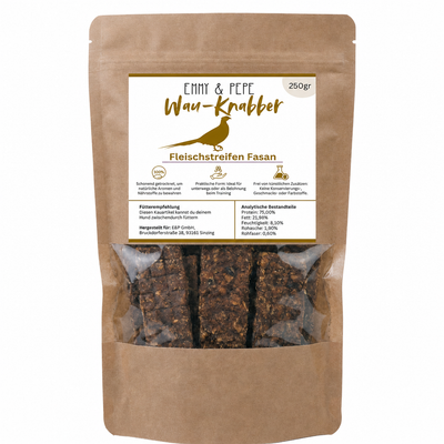 Wau-Knabber Fasan-Streifen 250g
