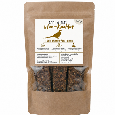 Wau-Knabber Fasan-Streifen 500g