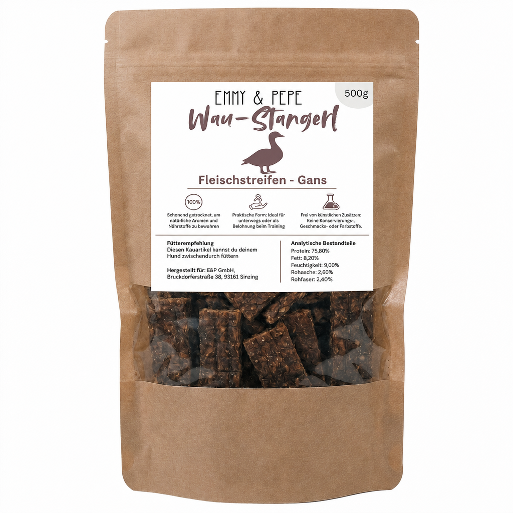 Wau-Knabber Gänsefleisch-Streifen 500g