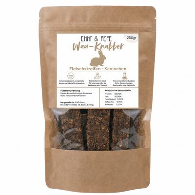 Wau-Knabber Kaninchenfleisch-Streifen 250g