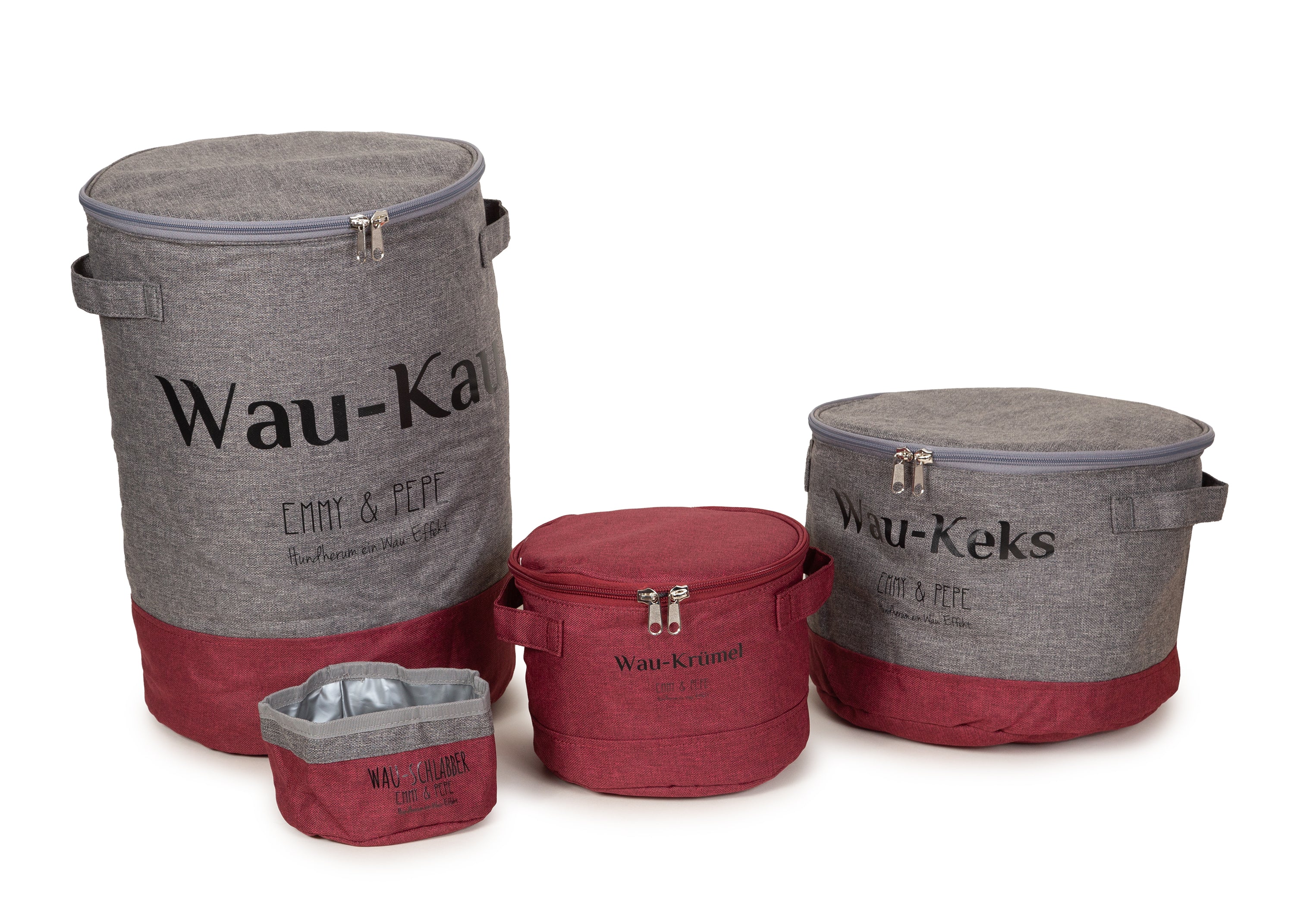 Wau-Krümel Futtersack Bordeaux