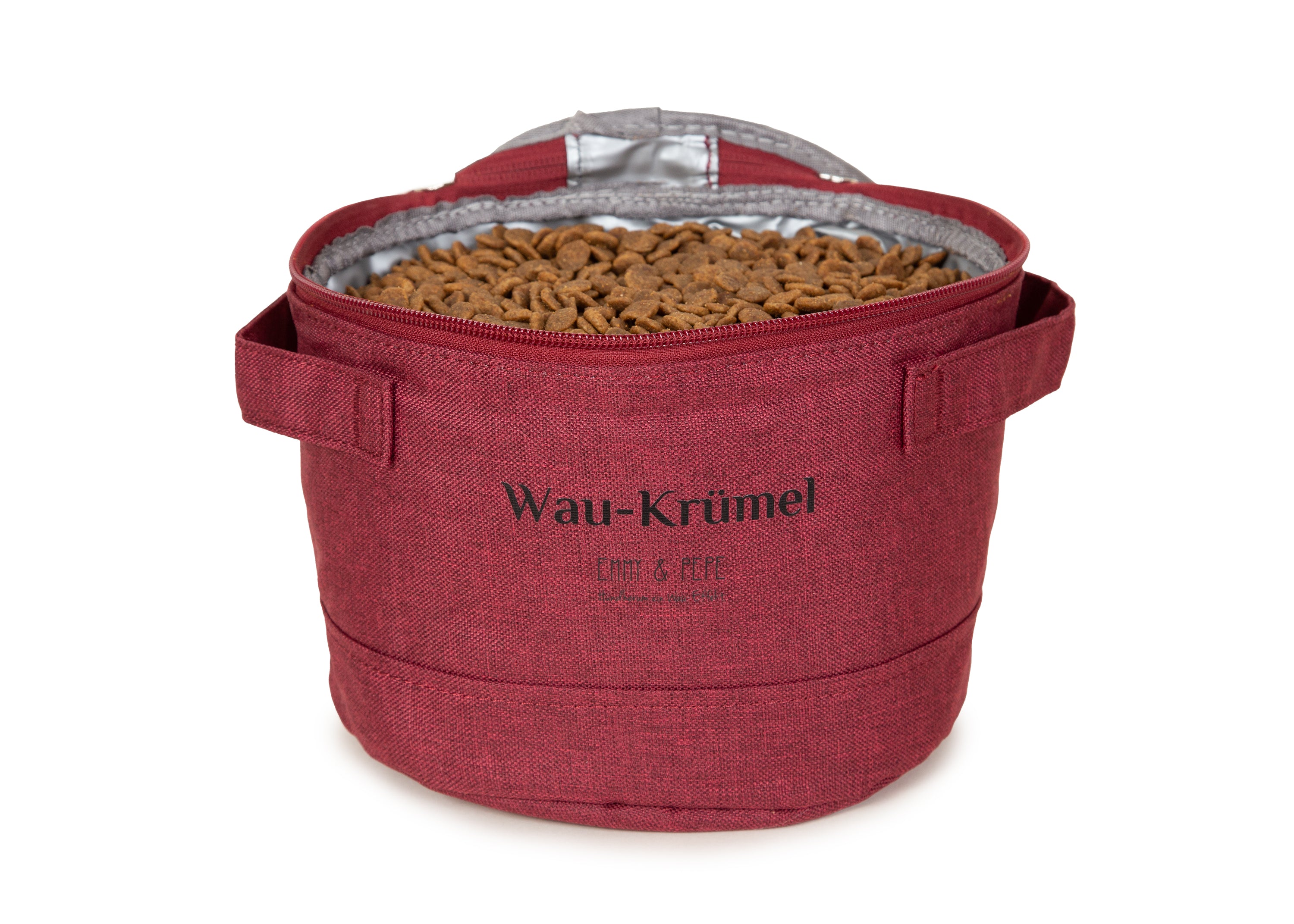 Wau-Krümel Futtersack Bordeaux