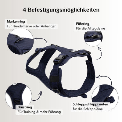 Hundegeschirr Midnight