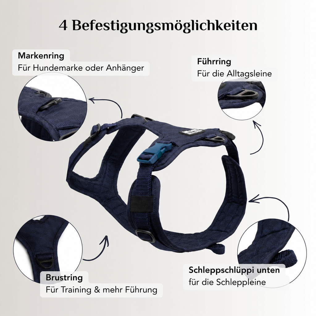 Hundegeschirr Midnight