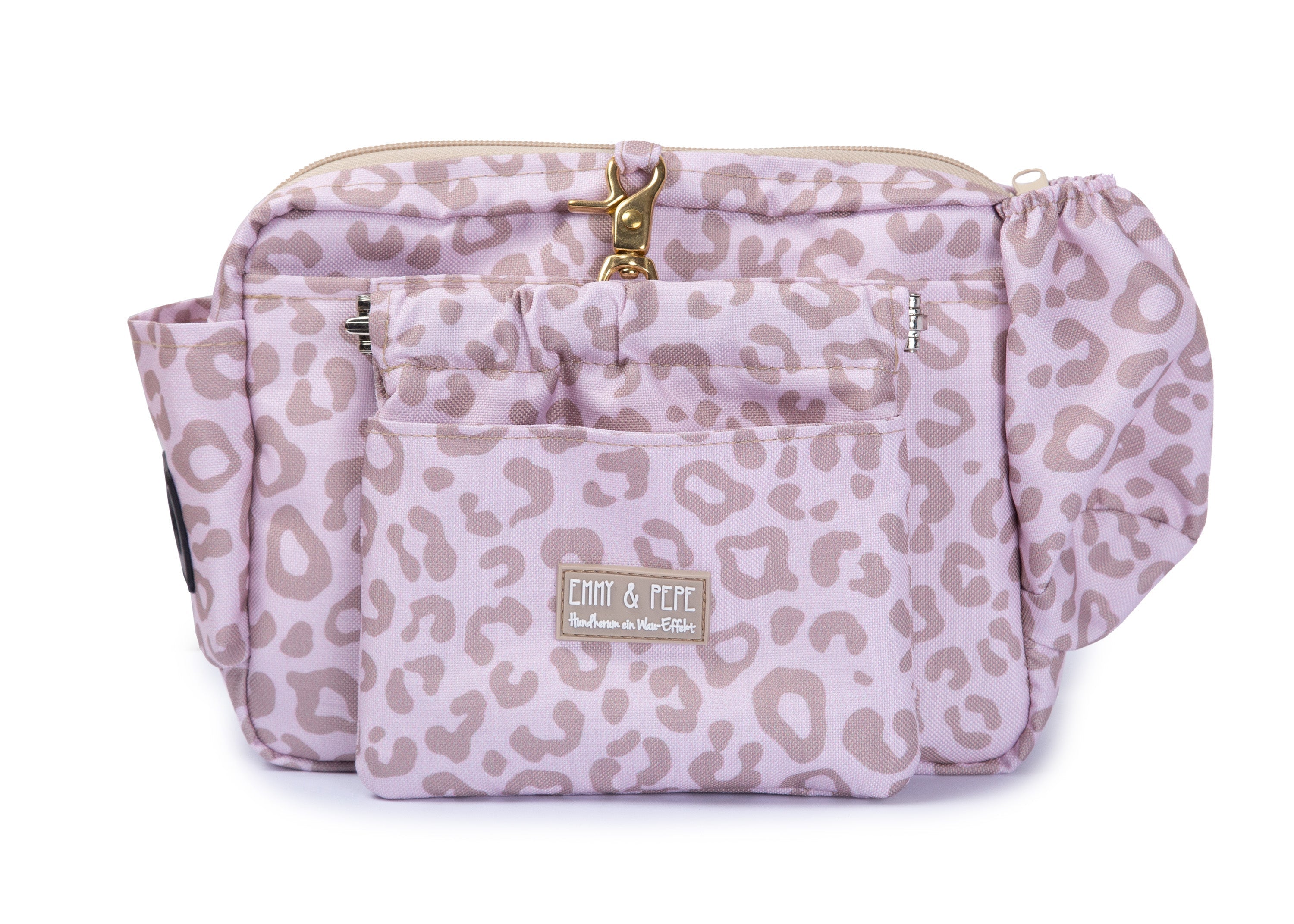 Wau-Pack große Gassitasche, Modell Leo Creme, moderne Leomuster