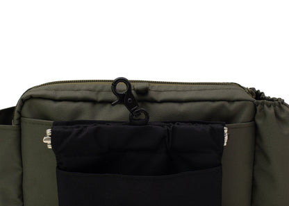 Wau-Pack große Gassitasche, Modell Lothar, olive-grüne Tasche mit schwarzem Lecherlibeutel 