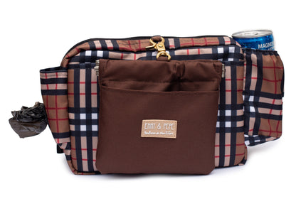 Wau-Pack große Gassitasche, Modell  Sherlock, Gurtlänge  S (60-85cm),M (80-110cm),L (100-145cm) - bei jedem Spaziergang alles dabei