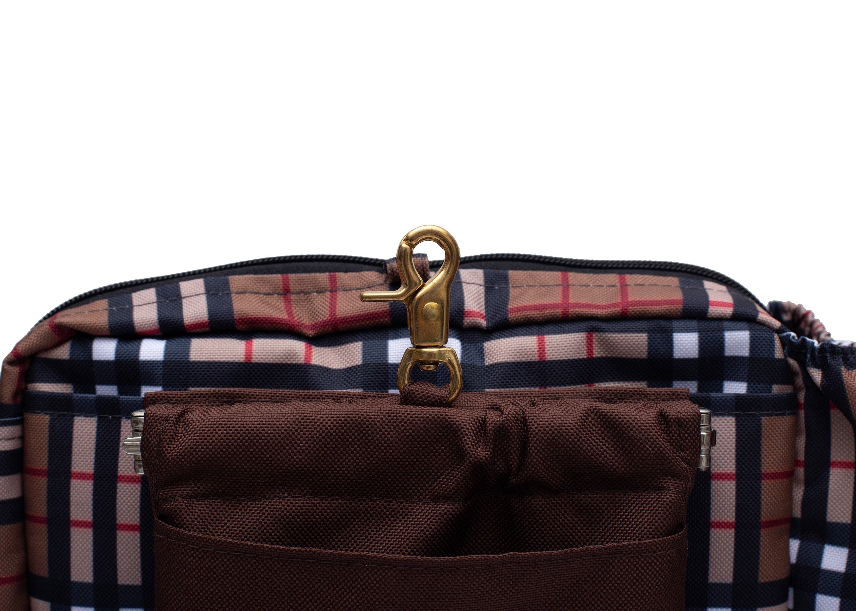 Wau-Pack große Gassitasche, Modell Sherlock, modisches Karomuster