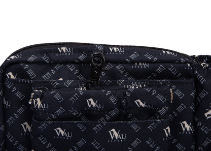 Wau-Pack große Gassitasche "Wau-Effekt" schwarz mit kleinen Logos 