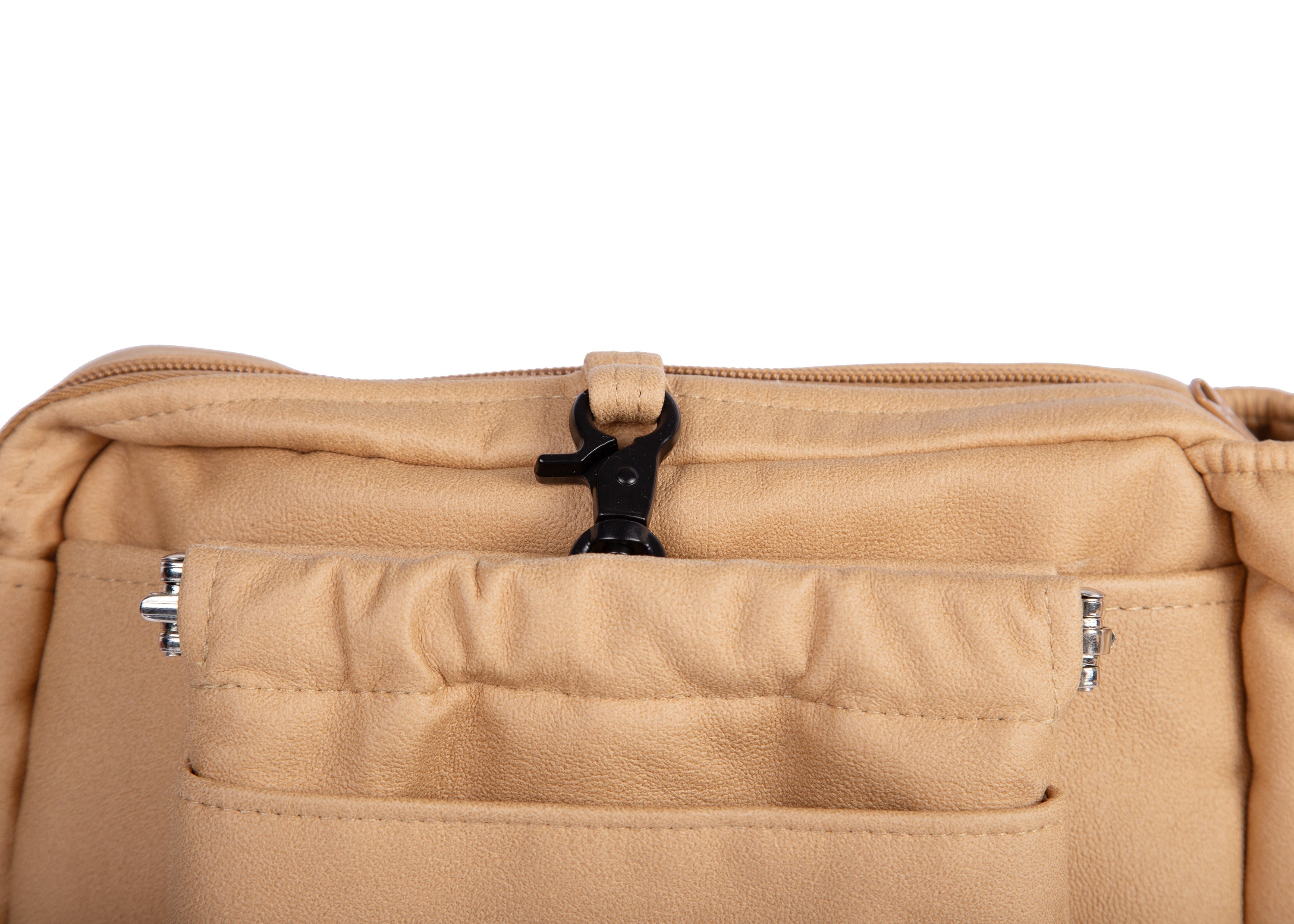 Wau-Pack große Gassitasche, Modell Wildleder Mustard, mit abnehmbarer Leckerlitasche