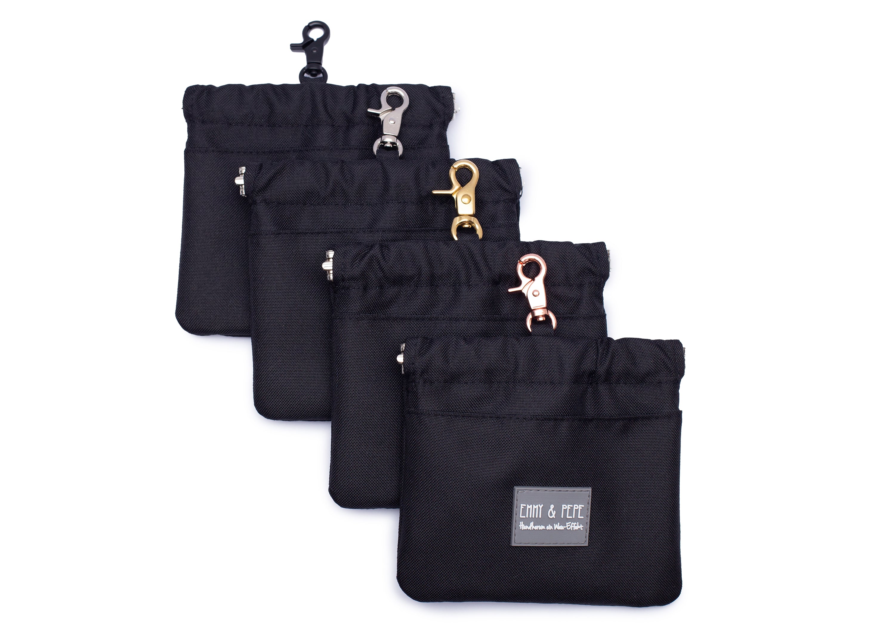 kleiner Leckerlibeutel Wau-Pocket Black in schwarz