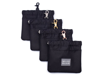 kleiner Leckerlibeutel Wau-Pocket Black in schwarz