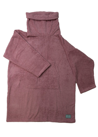 Wendbarer Badeponcho, Größe: Unisex, Farbe:  Altrosa - Nachhaltig, schnell trocknend und antibakteriell dank Bambusfaser