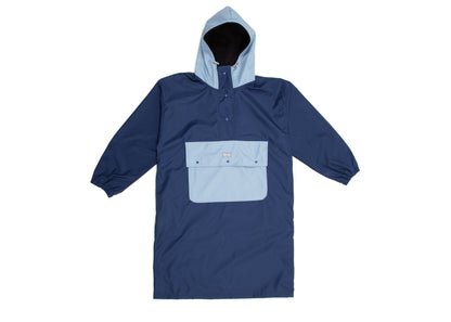 Wau-Poncho Hellblau-Dunkelblau