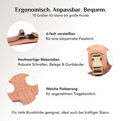 Wau-Safety Sicherheitsgeschirr Cinnamon
