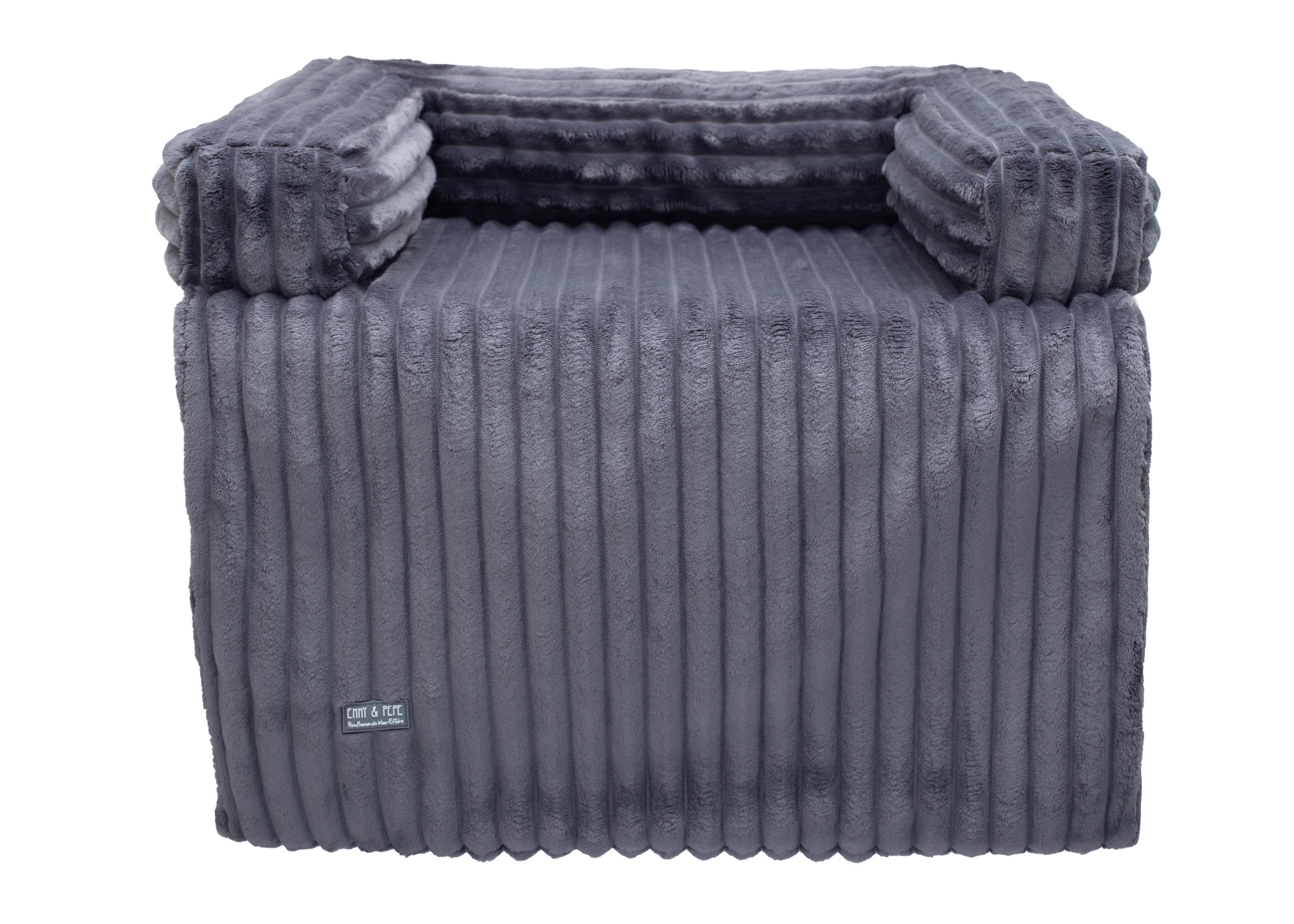 Wau-Sofa Kuschelcord Dark Grey