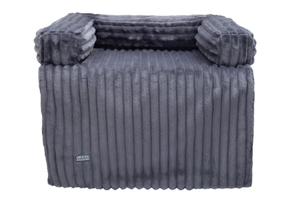 Wau-Sofa Kuschelcord Dark Grey