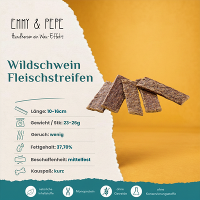 Wau-Stangerl Wildschweinfleisch-Streifen
