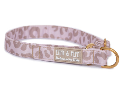 Zugstopp-Halsband für Hunde, Modell Leo Creme, für große und kleine Hunde