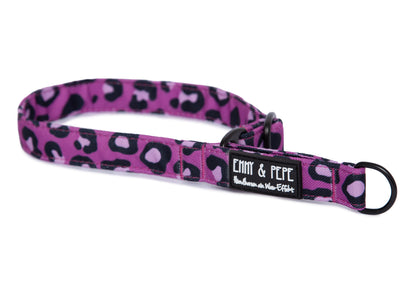 Zugstopp-Halsband Leo Fuchsia
