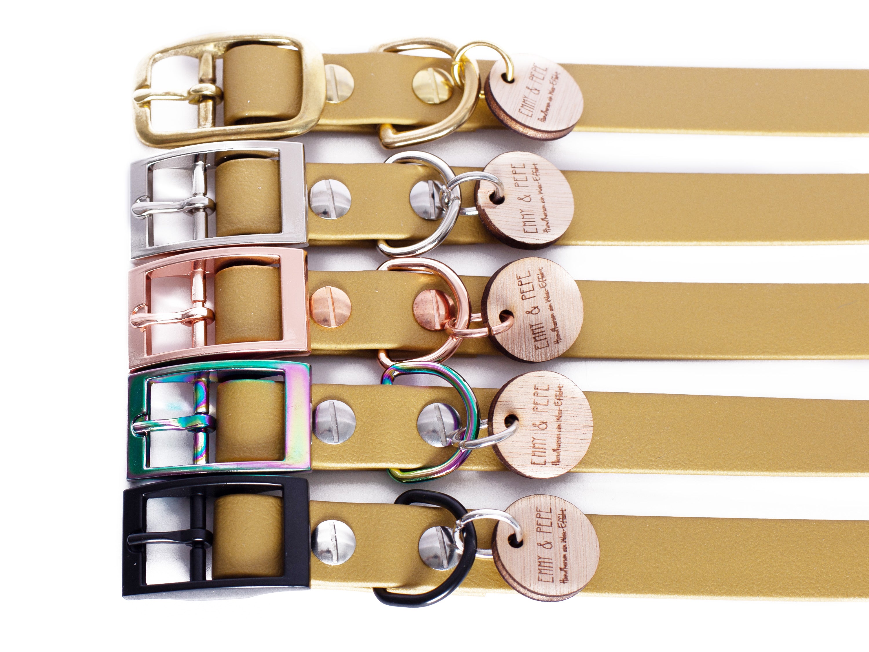 Biothane Halsband Gold