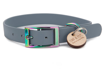 Biothane Halsband Light Grey