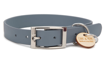 Biothane Halsband Light Grey