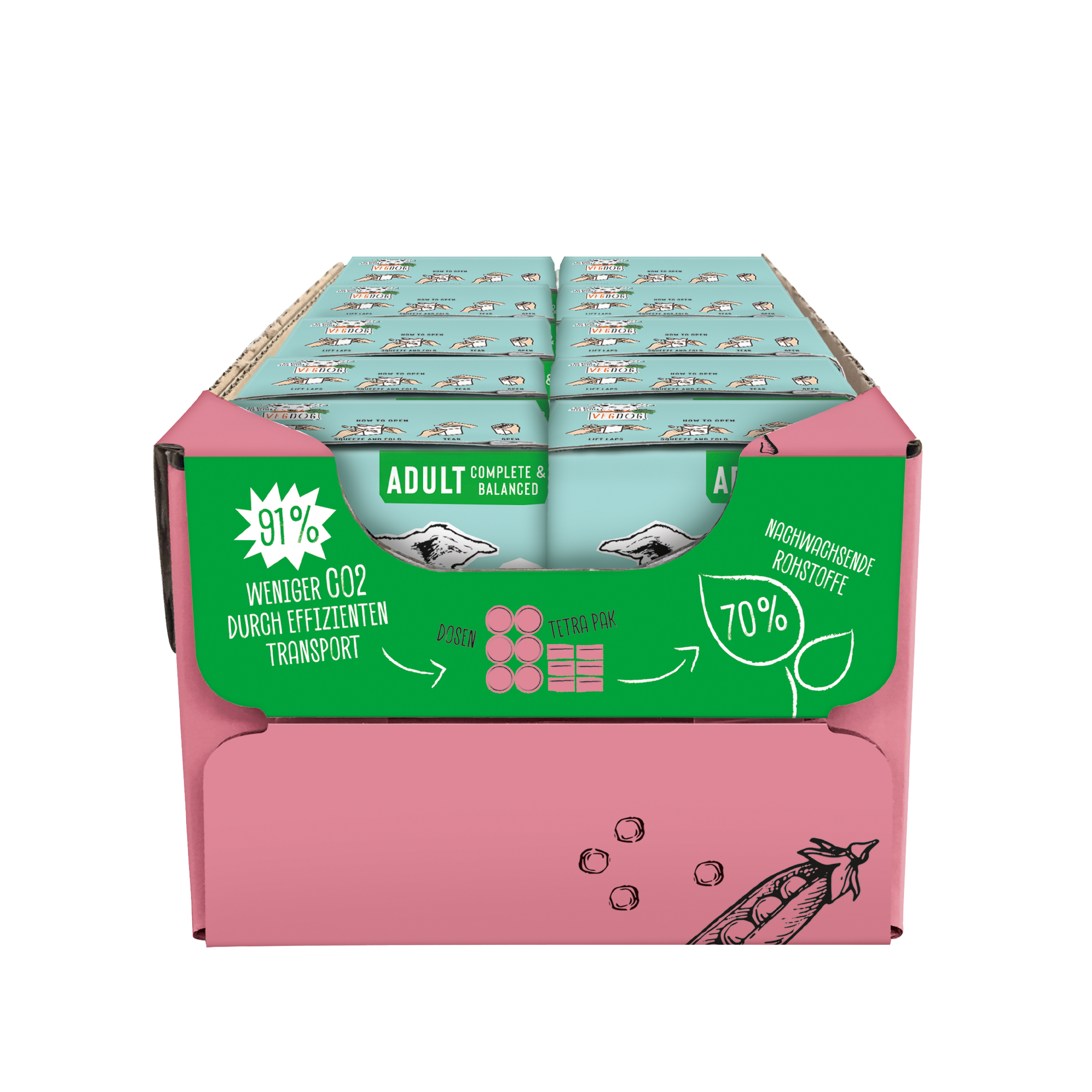 ADULT Erbsen & Haferflocken im Tetra Pak