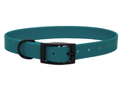 Biothane Halsband für Hunde, Modell  Green, Verschluss  Schwarz 