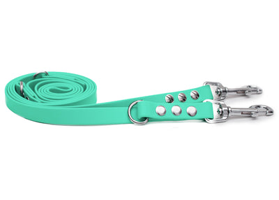 EMMY & PEPE Hundeleine Biothane Mintgrün mit Bolzenkarabiner Silber