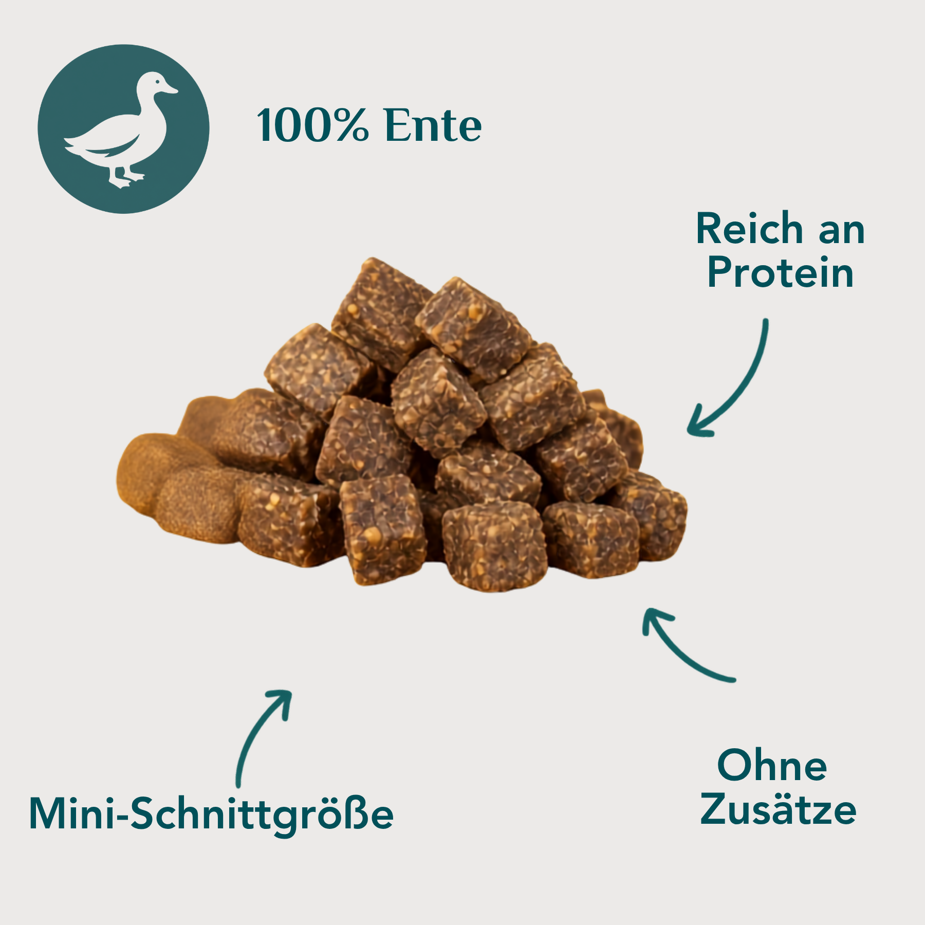 Wau-Happen Entenfleisch-Miniwürfel USP