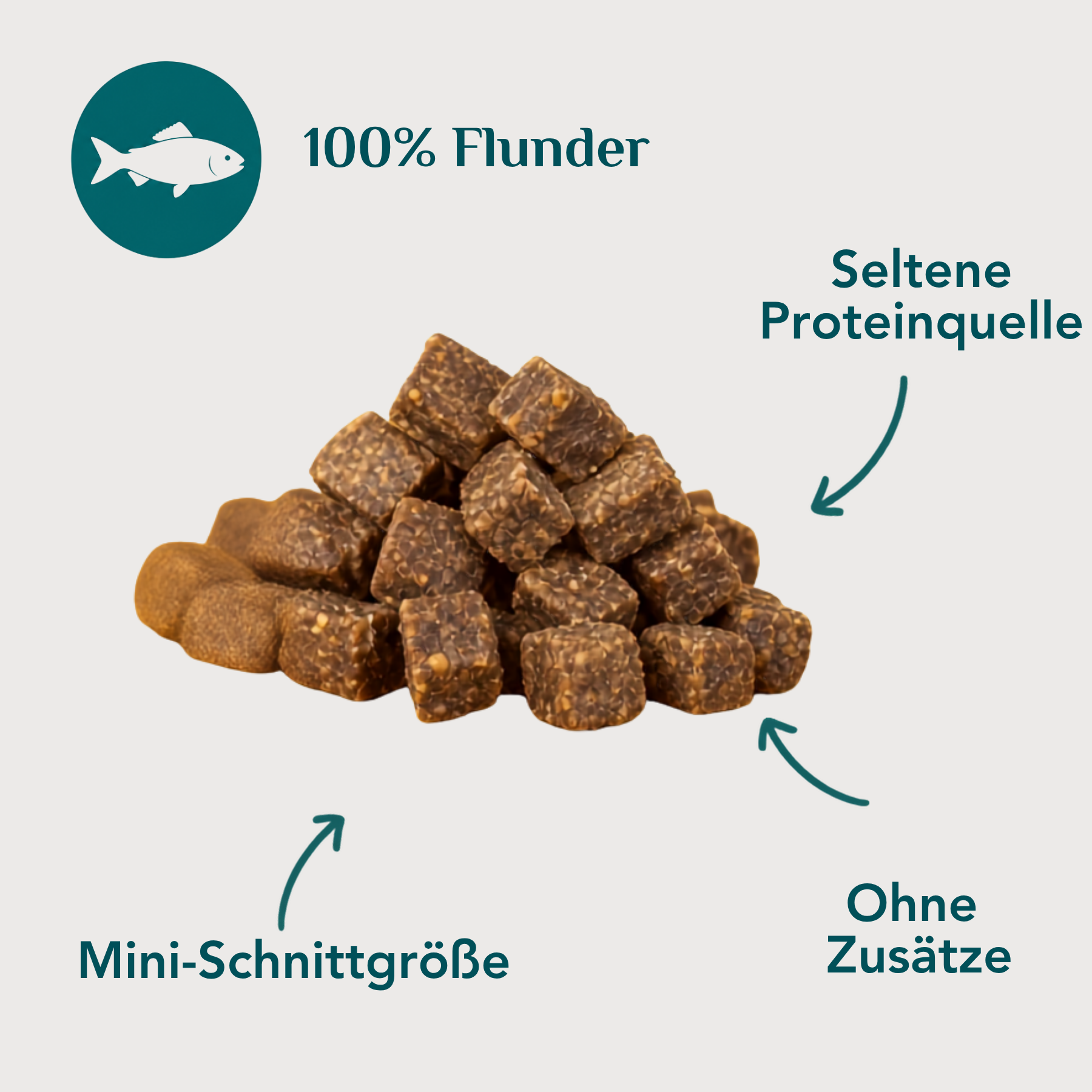 Wau-Happen Flunder-Miniwürfel USP