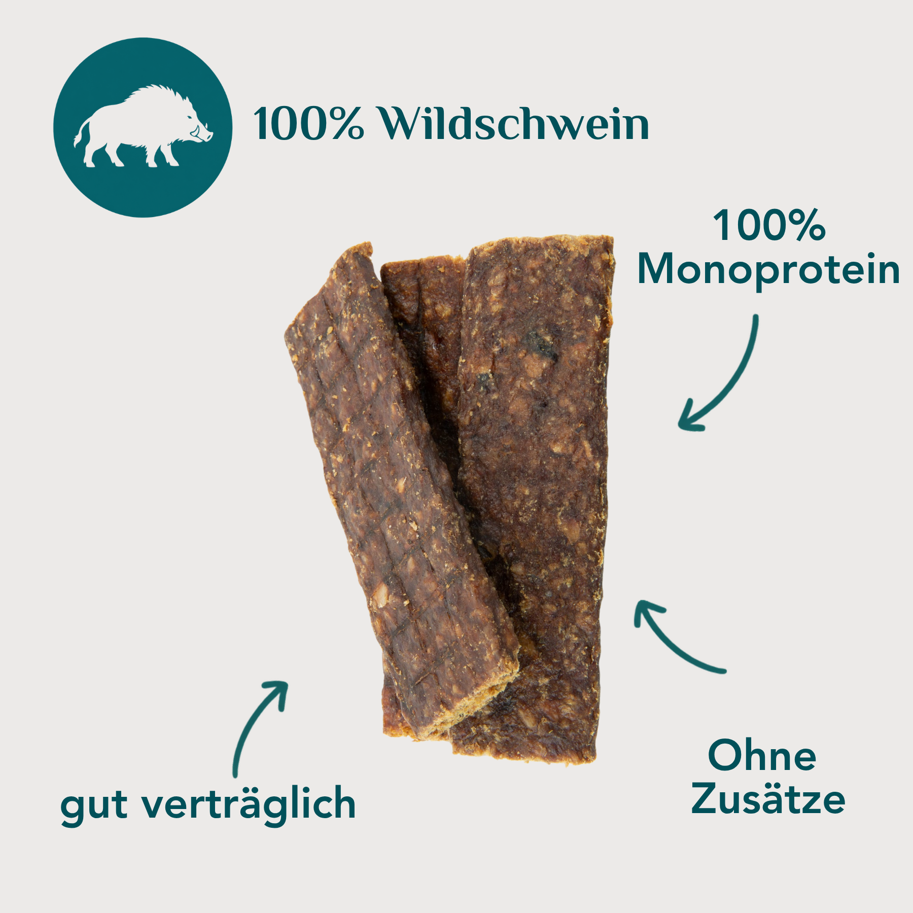 Wau-Stangerl Wildschweinfleisch-Streifen