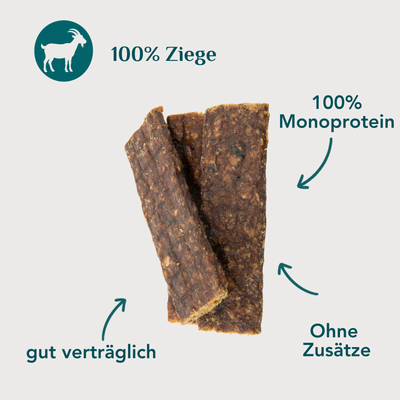 Wau-Stangerl Ziegenfleisch-Streifen
