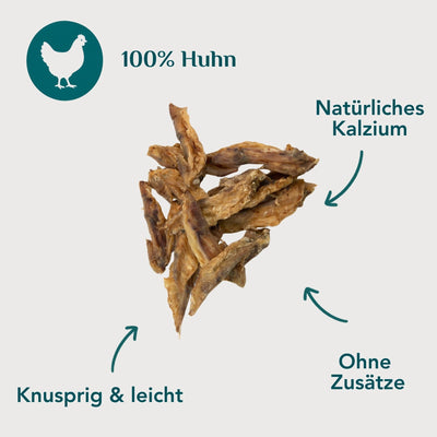 Wau-Knabber Hühnerflügelspitzen freigestellt – 100 % Huhn, natürliches Kalzium, knusprig, ohne Zusätze