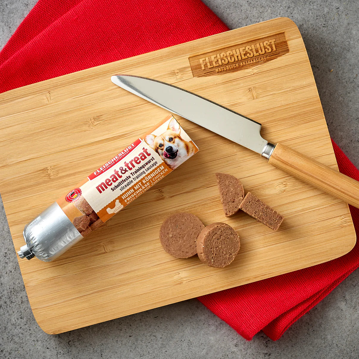 Fleischeslust Meat &amp; Treat cheese sausage 80g