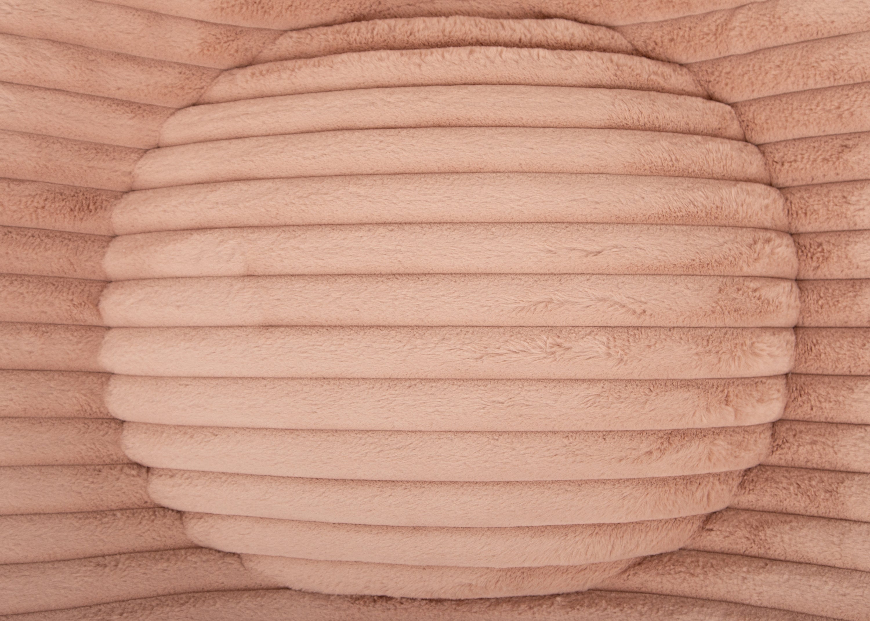 orthopaedisches Hundebett Wau-Bed Kuschelcord Big für Hunde Detailbild des Stoffes in der Farbe Lachs von EMMY & PEPE