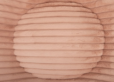 orthopaedisches Hundebett Wau-Bed Kuschelcord Big für Hunde Detailbild des Stoffes in der Farbe Lachs von EMMY & PEPE