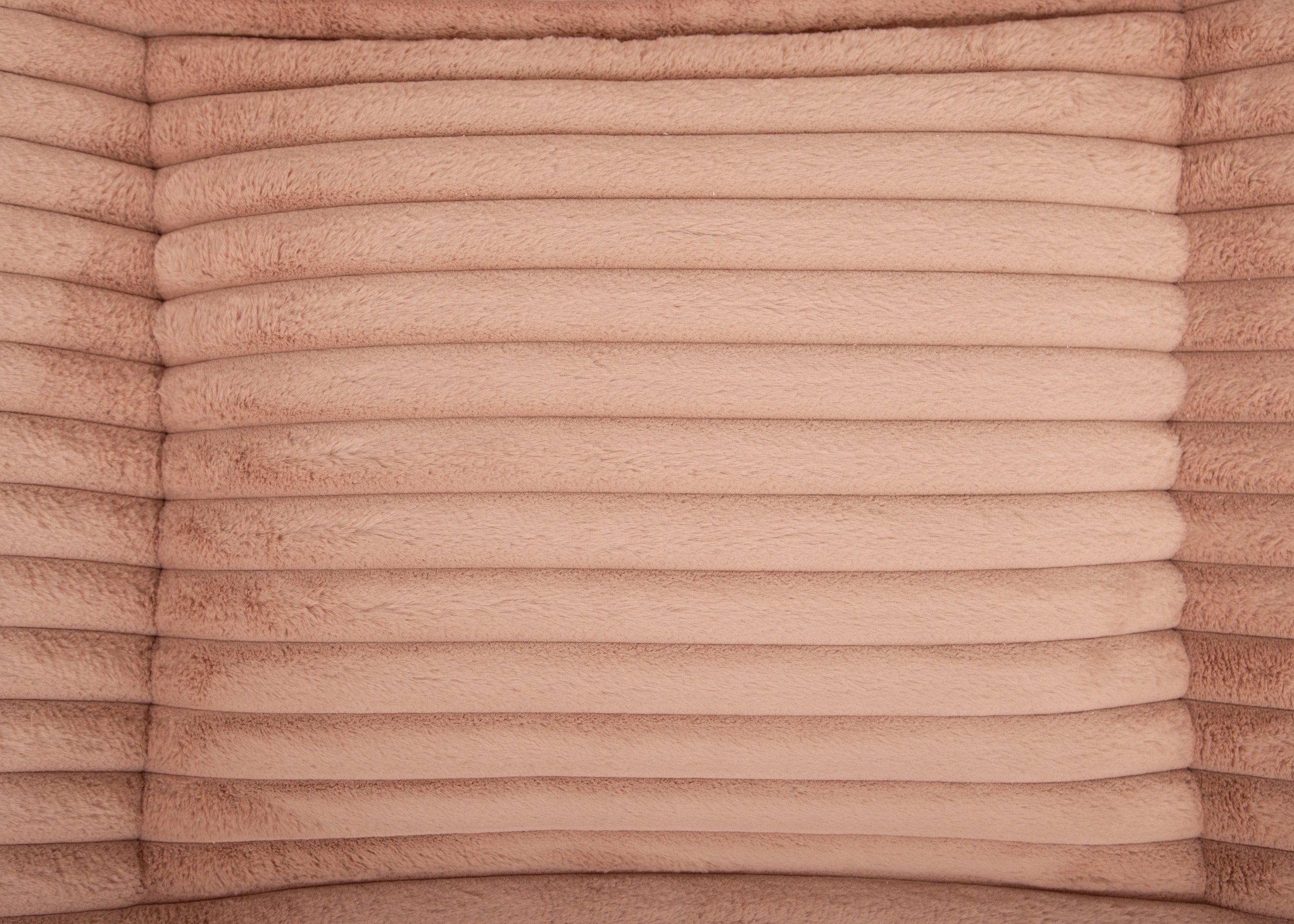 orthopaedisches Hundebett Wau-Bed Kuschelcord Big für Hunde Detailbild des Stoffes in der Farbe Lachs von EMMY & PEPE