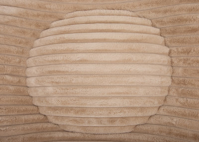 orthopaedisches Hundebett Wau-Bed Kuschelcord Big für Hunde Detailbild des Stoffes in der Farbe Creme von EMMY & PEPE