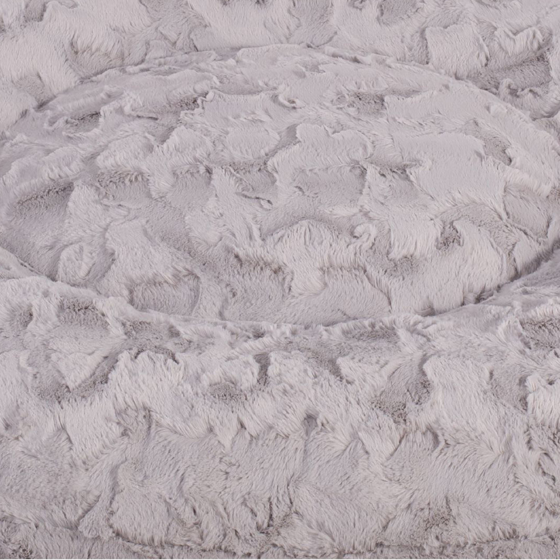 orthopaedisches Hundebett Wau-Bed Wild Wave für Hunde Detailbild des Stoffes in der Farbe Hellgrau von EMMY & PEPE