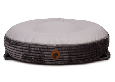 Orthopädisches Wau-Bed Höhle Unterseite aus Outdoorstoff in Grau