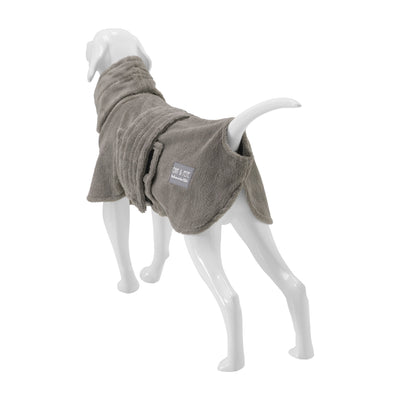 Wau-Dry Taupe schräg von hinten mit Kordelzug im Nacken